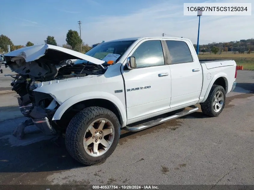 2012 Ram 1500 Laramie VIN: 1C6RD7NT5CS125034 Lot: 40537754