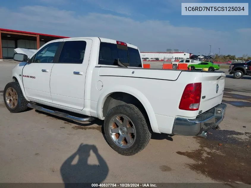 2012 Ram 1500 Laramie VIN: 1C6RD7NT5CS125034 Lot: 40537754