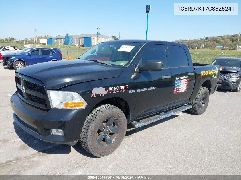 1C6RD7KT7CS325241 2012 Ram 1500 St