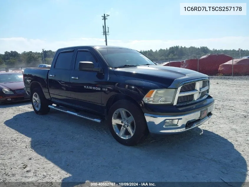 1C6RD7LT5CS257178 2012 Ram 1500 Slt