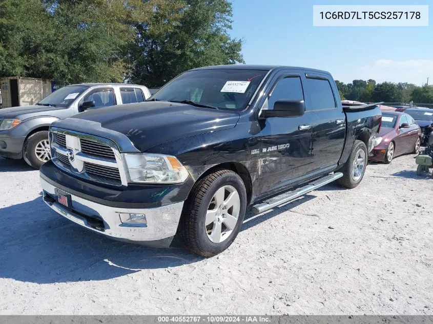 2012 Ram 1500 Slt VIN: 1C6RD7LT5CS257178 Lot: 40552767