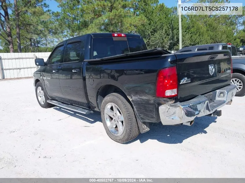 2012 Ram 1500 Slt VIN: 1C6RD7LT5CS257178 Lot: 40552767