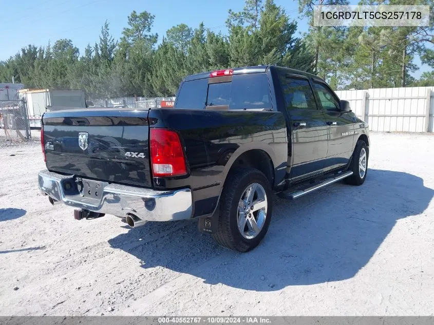 2012 Ram 1500 Slt VIN: 1C6RD7LT5CS257178 Lot: 40552767