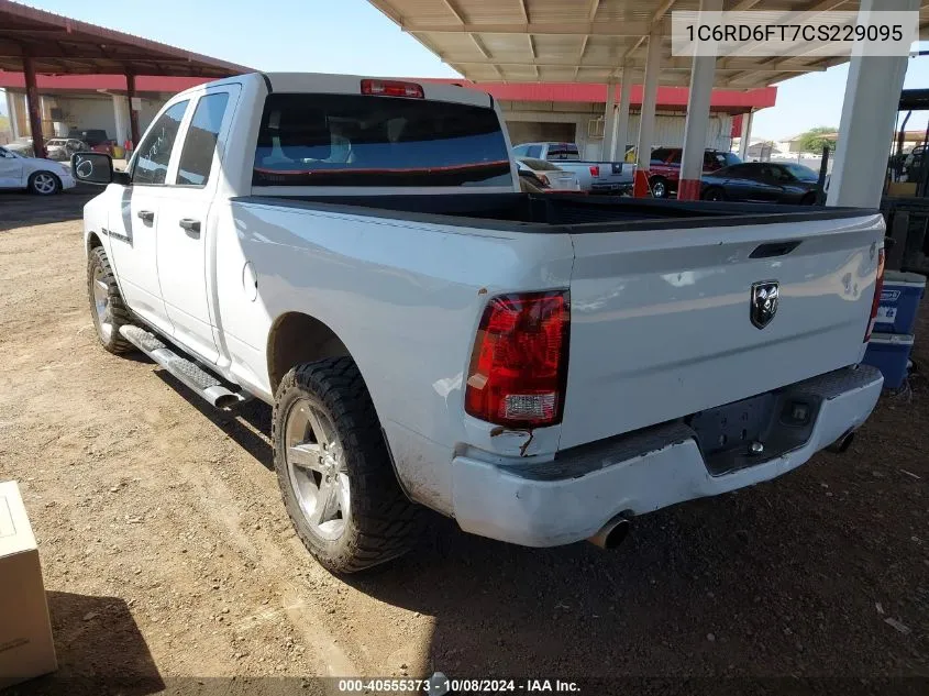 2012 Ram 1500 St VIN: 1C6RD6FT7CS229095 Lot: 40555373