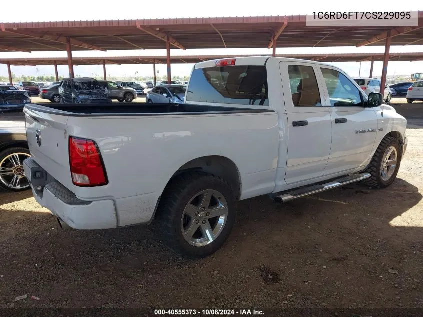 2012 Ram 1500 St VIN: 1C6RD6FT7CS229095 Lot: 40555373