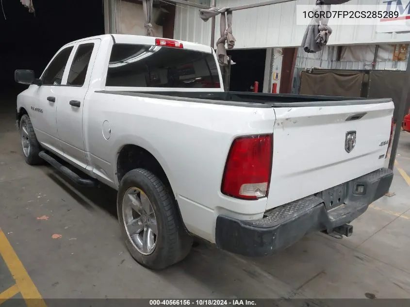 2012 Ram 1500 St VIN: 1C6RD7FP2CS285289 Lot: 40566156