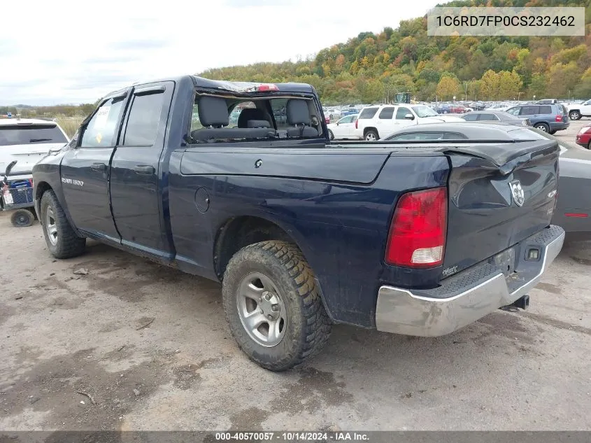 2012 Ram 1500 St VIN: 1C6RD7FP0CS232462 Lot: 40570057