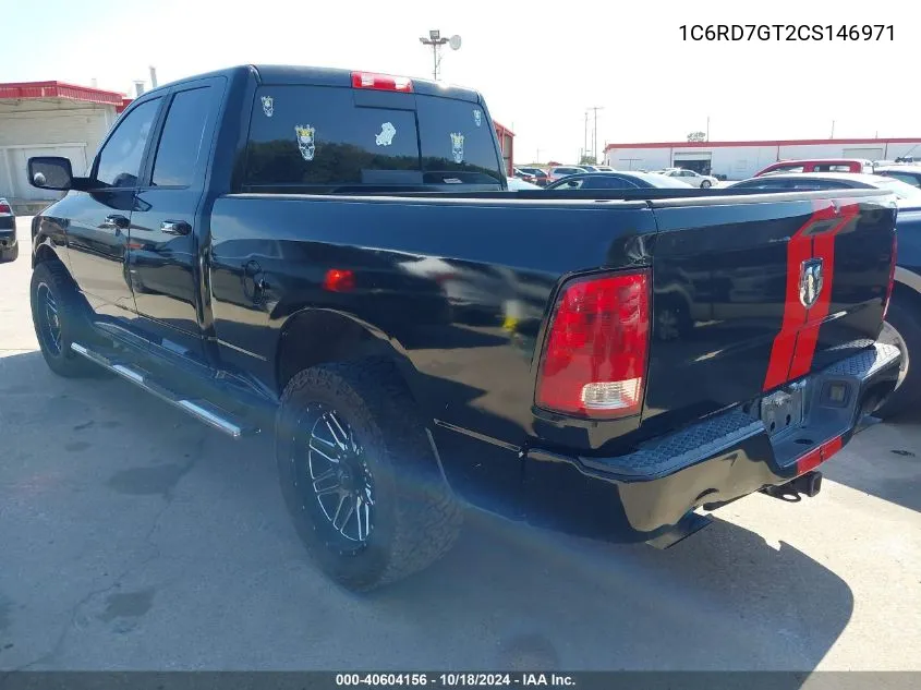 2012 Ram 1500 Slt VIN: 1C6RD7GT2CS146971 Lot: 40604156