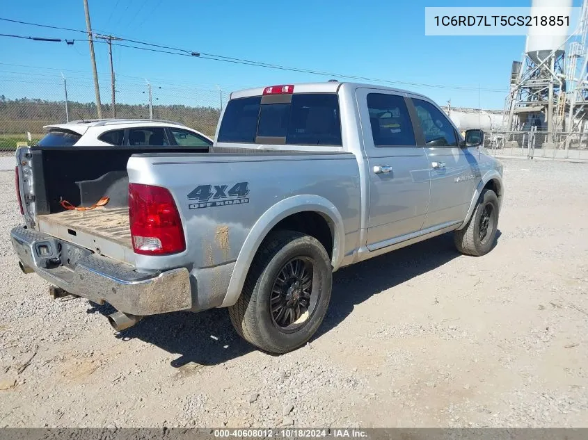 2012 Ram 1500 Slt VIN: 1C6RD7LT5CS218851 Lot: 40608012