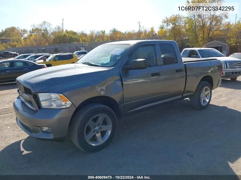 2012 Ram 1500 St VIN: 1C6RD7FT2CS342295 Lot: 40609470