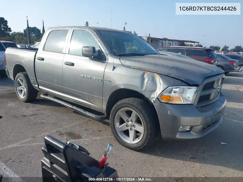 2012 Ram 1500 St VIN: 1C6RD7KT8CS244426 Lot: 40612736