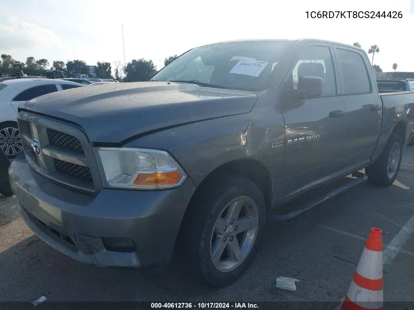 2012 Ram 1500 St VIN: 1C6RD7KT8CS244426 Lot: 40612736