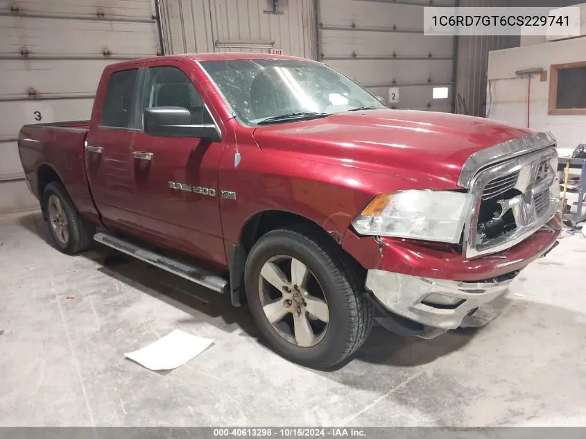 2012 Ram 1500 Slt VIN: 1C6RD7GT6CS229741 Lot: 40613298