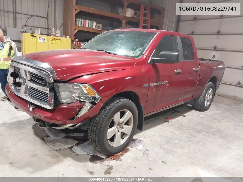 2012 Ram 1500 Slt VIN: 1C6RD7GT6CS229741 Lot: 40613298