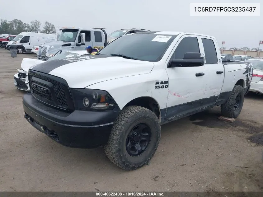 2012 Ram 1500 St VIN: 1C6RD7FP5CS235437 Lot: 40622408