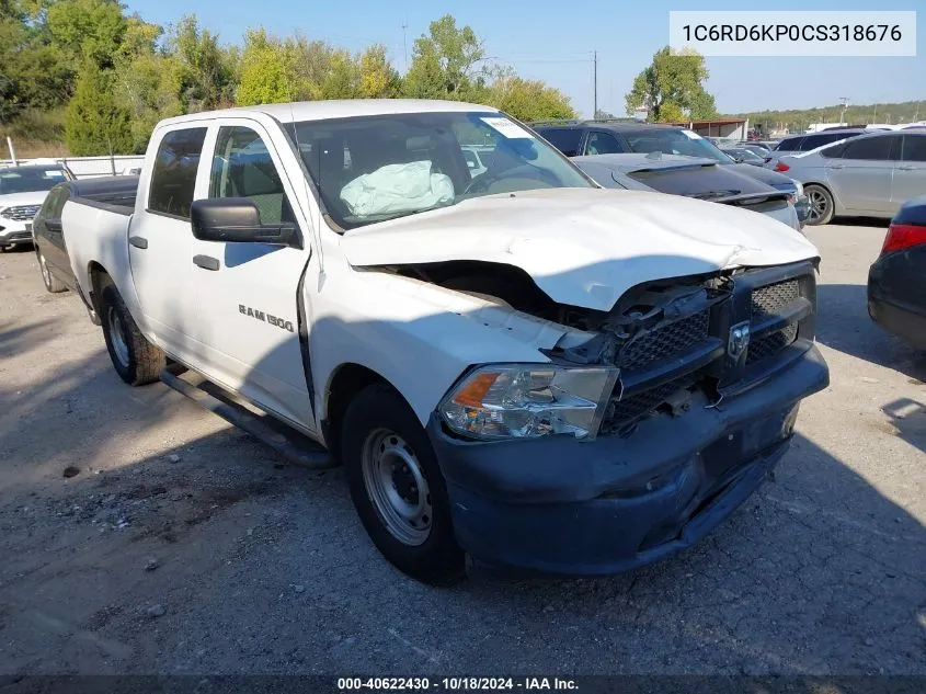 2012 Ram 1500 St VIN: 1C6RD6KP0CS318676 Lot: 40622430