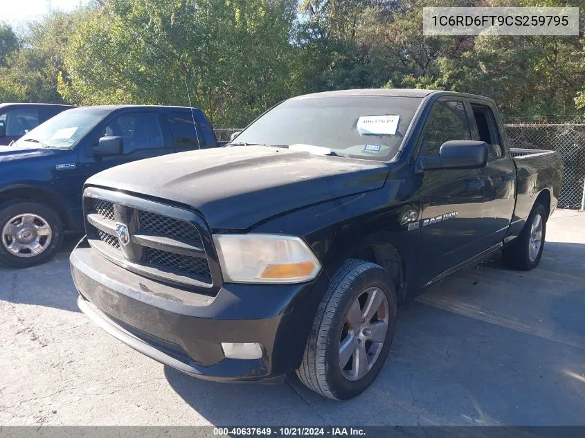 2012 Ram 1500 St VIN: 1C6RD6FT9CS259795 Lot: 40637649