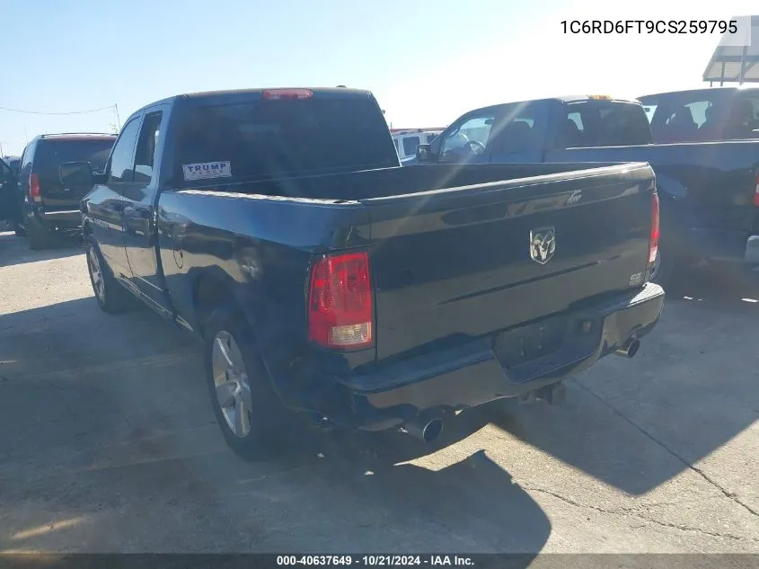 2012 Ram 1500 St VIN: 1C6RD6FT9CS259795 Lot: 40637649