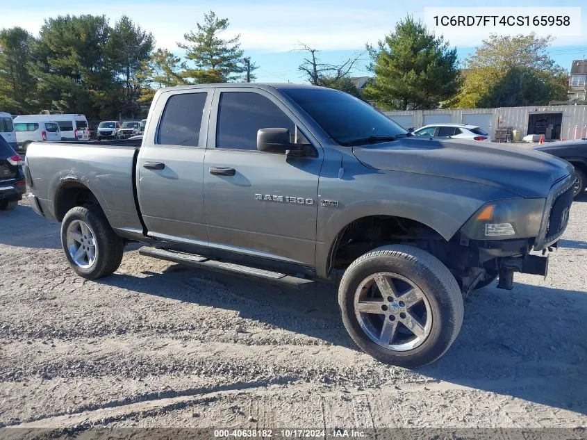 2012 Ram 1500 St VIN: 1C6RD7FT4CS165958 Lot: 40638182