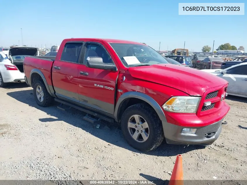 2012 Ram 1500 Slt VIN: 1C6RD7LT0CS172023 Lot: 40638542