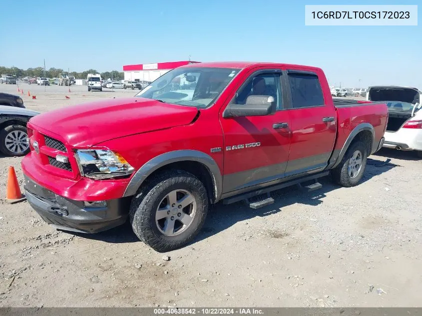 2012 Ram 1500 Slt VIN: 1C6RD7LT0CS172023 Lot: 40638542