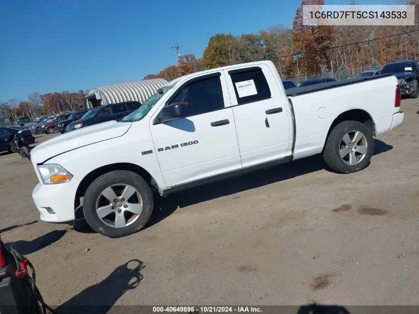 2012 Ram 1500 St VIN: 1C6RD7FT5CS143533 Lot: 40649895