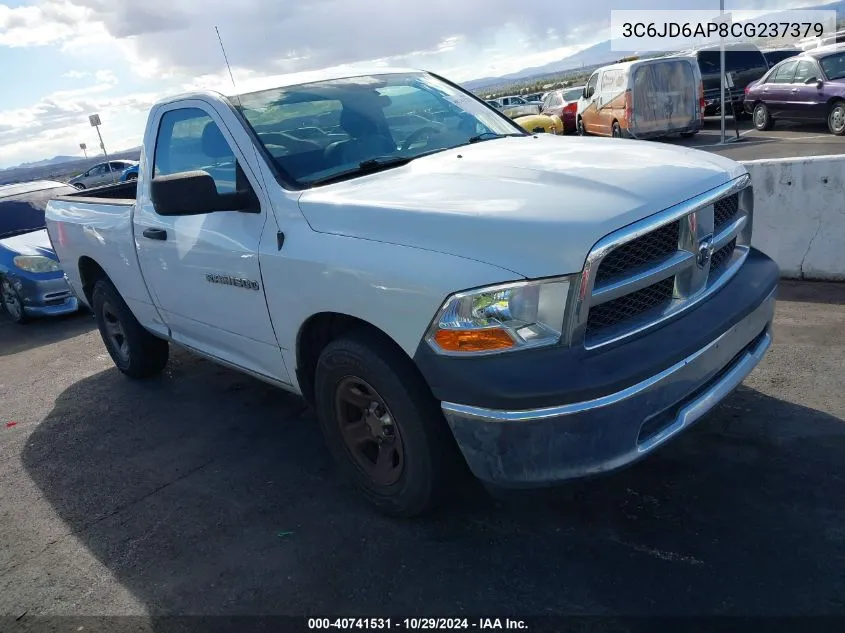 3C6JD6AP8CG237379 2012 Ram 1500 St