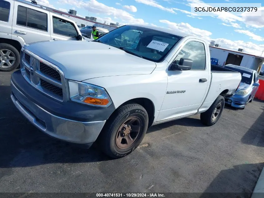 2012 Ram 1500 St VIN: 3C6JD6AP8CG237379 Lot: 40741531