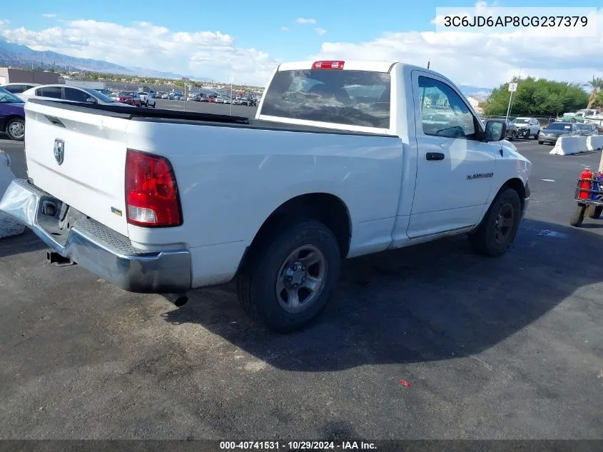 3C6JD6AP8CG237379 2012 Ram 1500 St