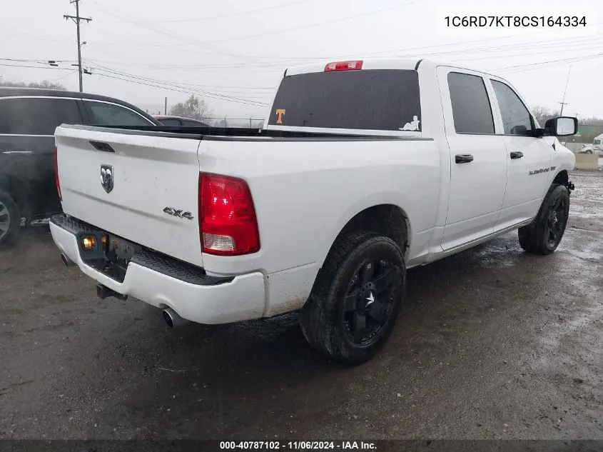 2012 Ram 1500 St VIN: 1C6RD7KT8CS164334 Lot: 40787102