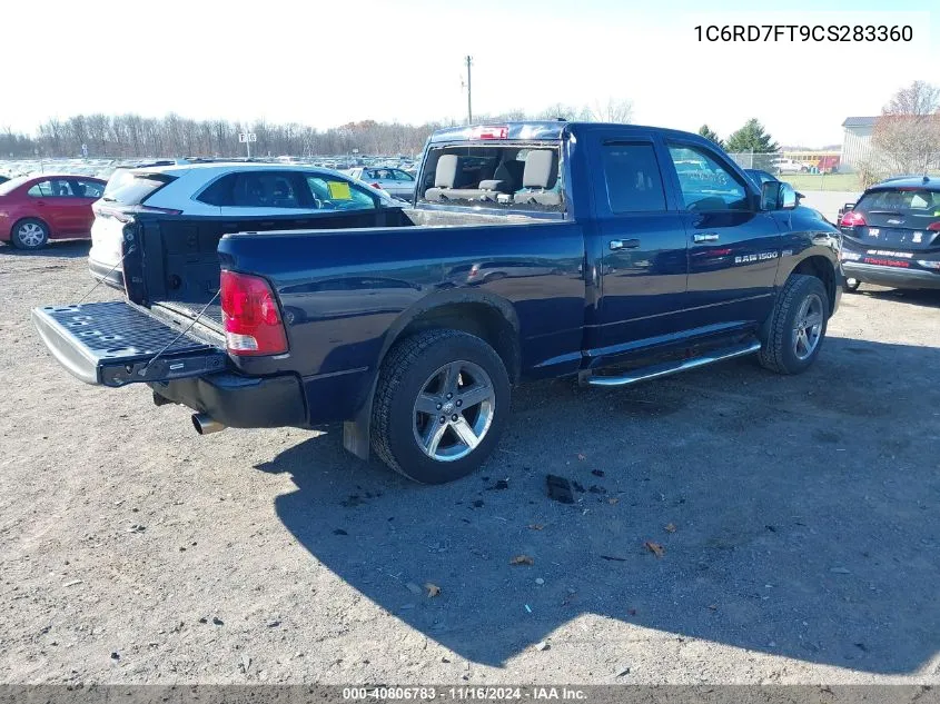 2012 Ram 1500 St VIN: 1C6RD7FT9CS283360 Lot: 40806783