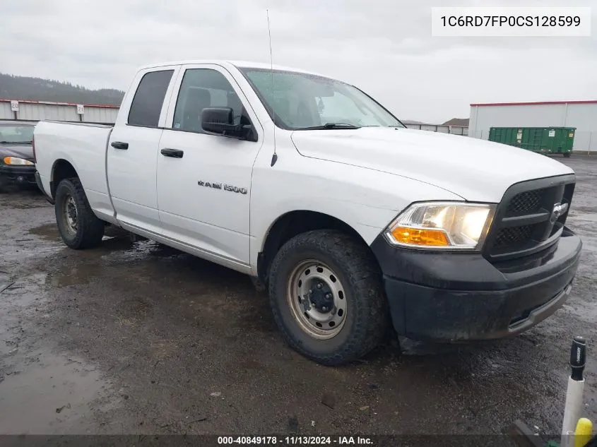 2012 Ram 1500 St VIN: 1C6RD7FP0CS128599 Lot: 40849178