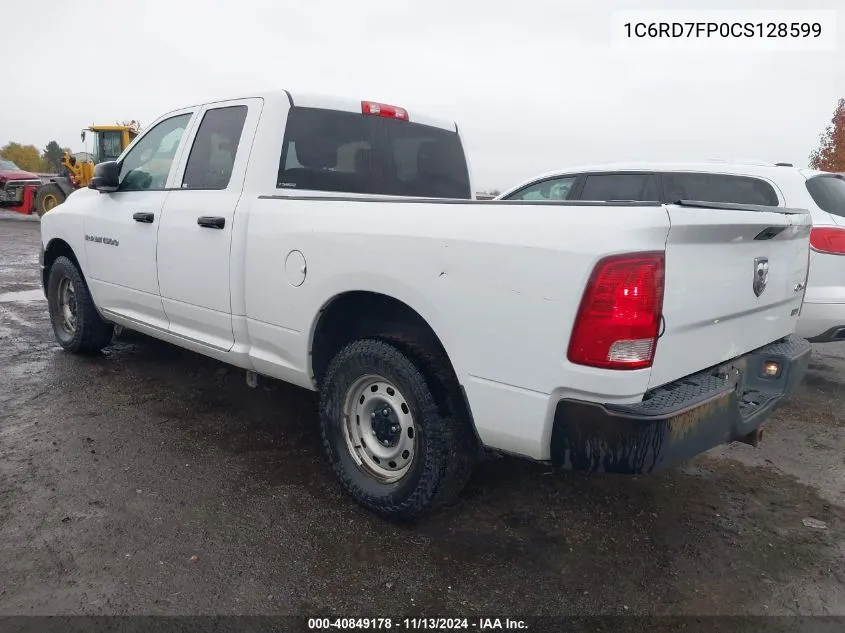 2012 Ram 1500 St VIN: 1C6RD7FP0CS128599 Lot: 40849178