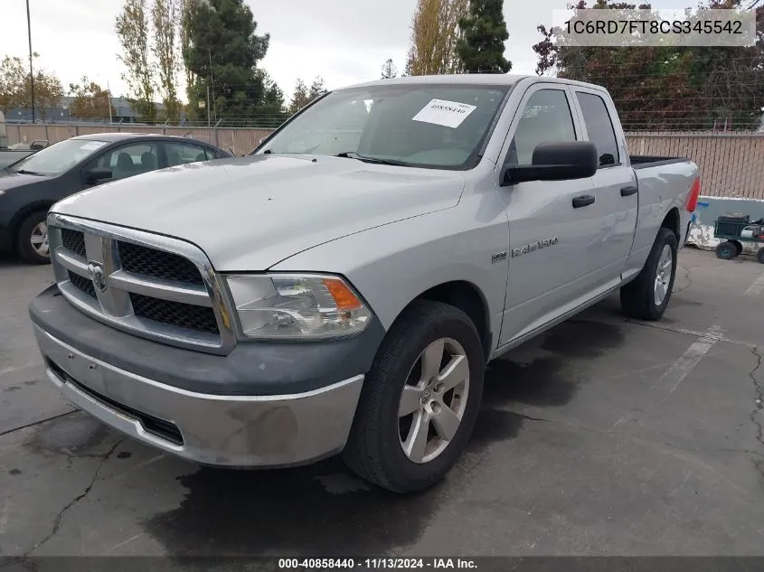 2012 Ram 1500 St VIN: 1C6RD7FT8CS345542 Lot: 40858440