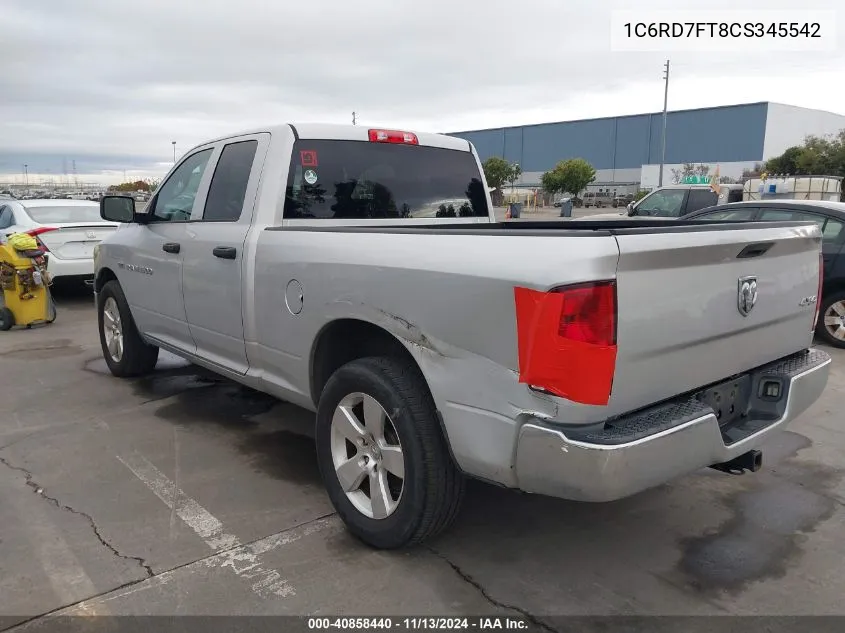 2012 Ram 1500 St VIN: 1C6RD7FT8CS345542 Lot: 40858440