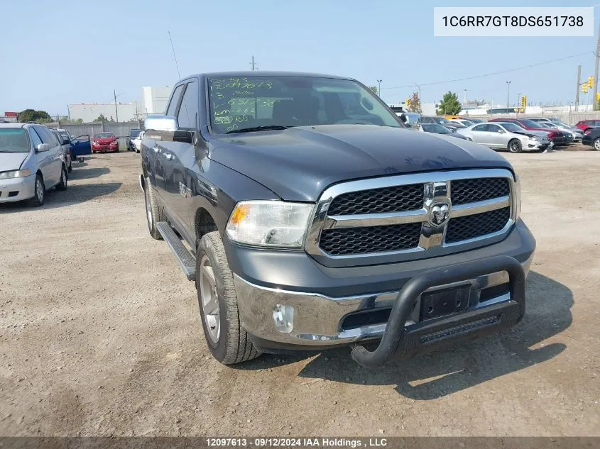 2013 Ram 1500 VIN: 1C6RR7GT8DS651738 Lot: 12097613