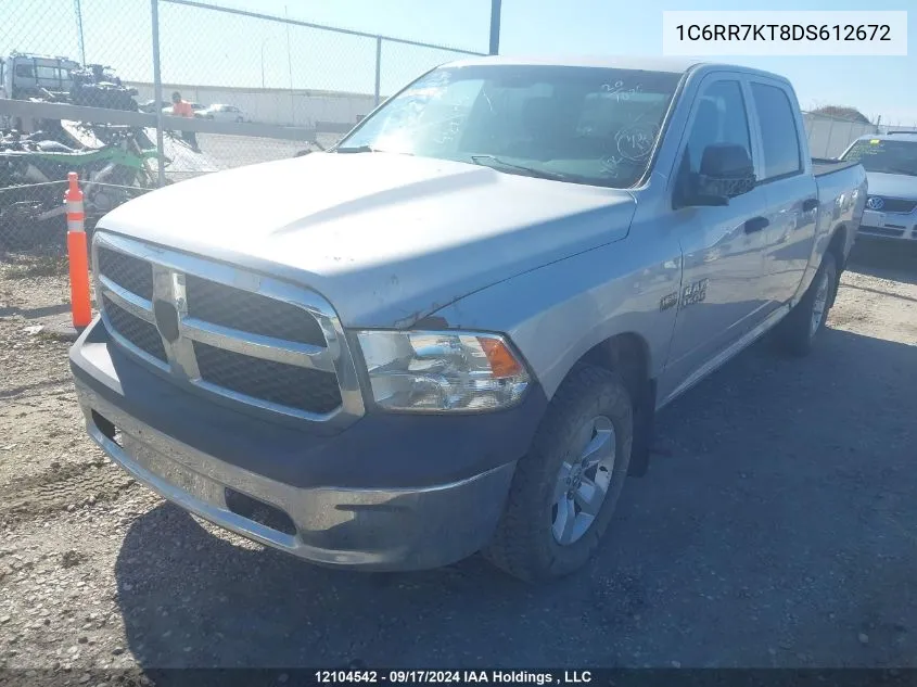 2013 Ram 1500 St VIN: 1C6RR7KT8DS612672 Lot: 12104542