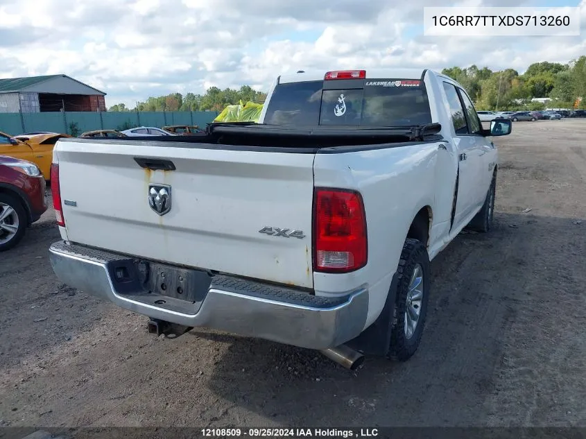 2013 Ram 1500 Slt VIN: 1C6RR7TTXDS713260 Lot: 12108509