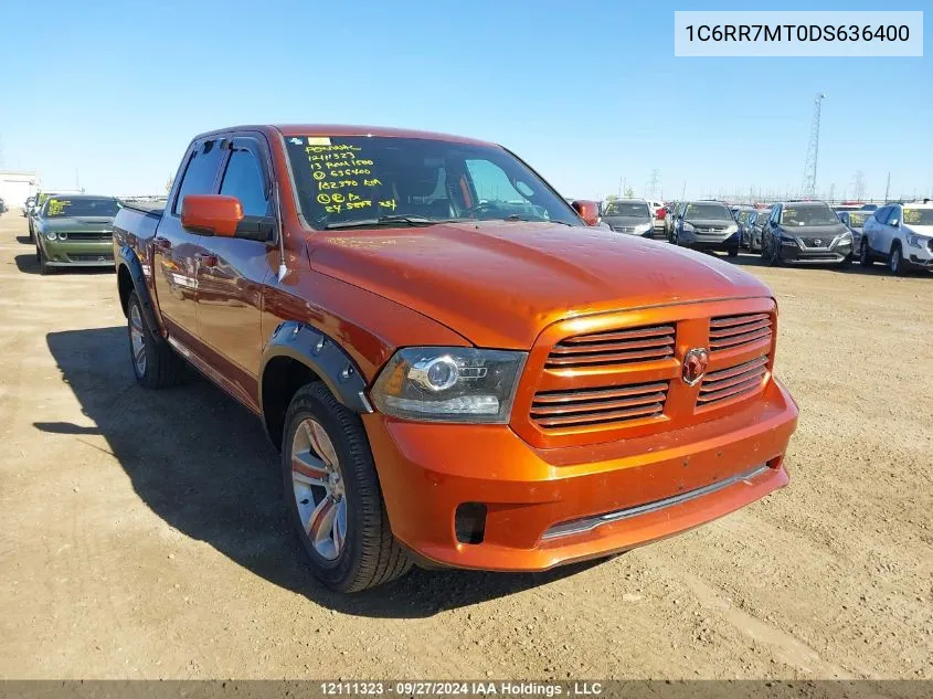 2013 Ram 1500 Sport VIN: 1C6RR7MT0DS636400 Lot: 12111323