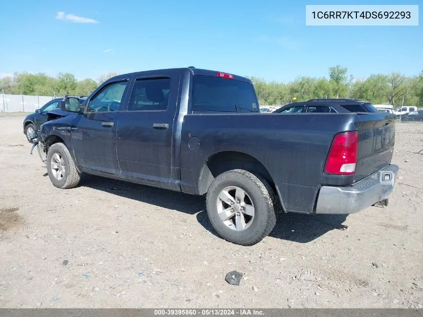 2013 Ram 1500 Tradesman VIN: 1C6RR7KT4DS692293 Lot: 39395860