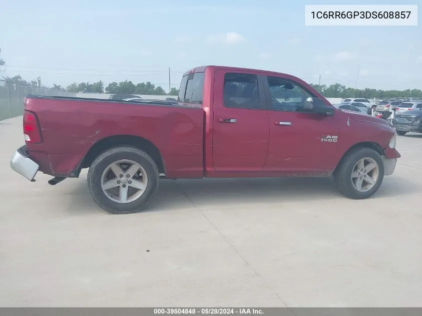 2013 Ram 1500 Slt VIN: 1C6RR6GP3DS608857 Lot: 39504848