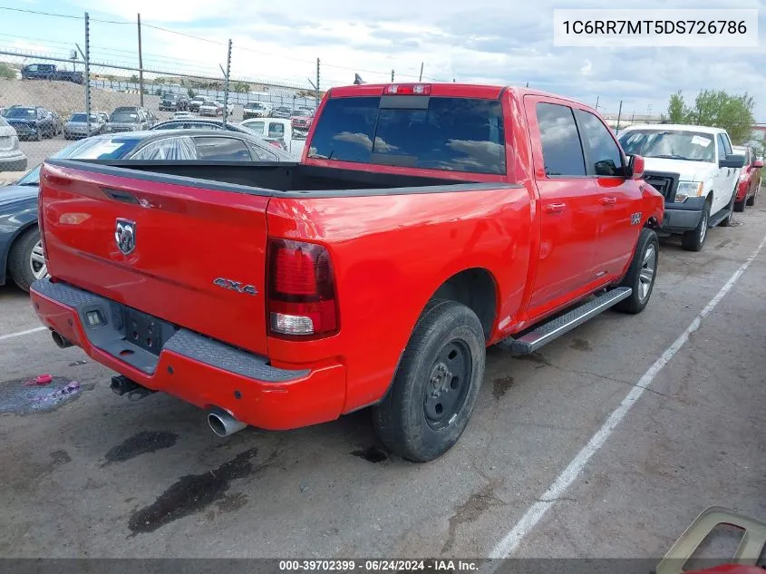 2013 Ram 1500 Sport VIN: 1C6RR7MT5DS726786 Lot: 39702399