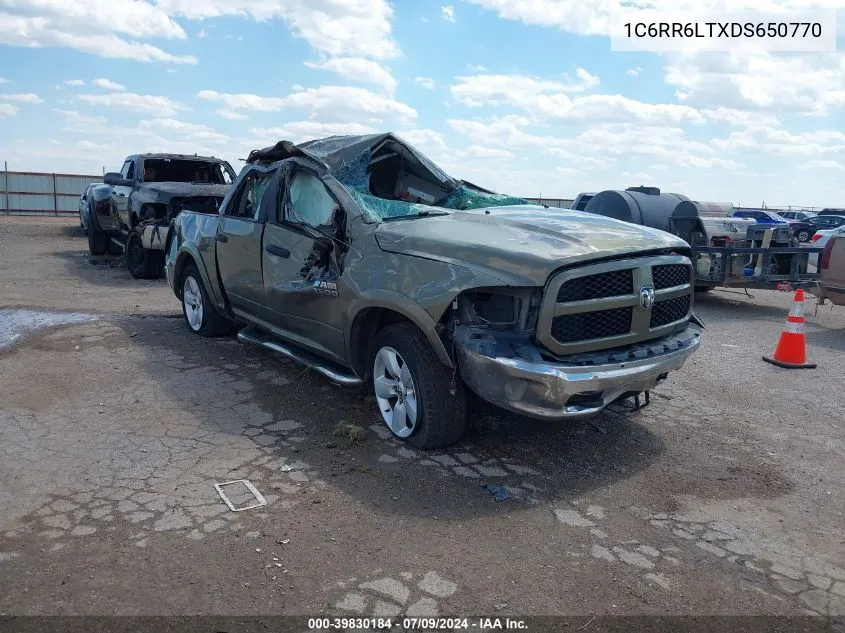 2013 Ram 1500 Outdoorsman VIN: 1C6RR6LTXDS650770 Lot: 39830184