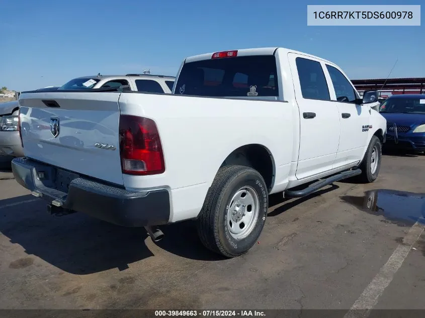 1C6RR7KT5DS600978 2013 Ram 1500 Tradesman