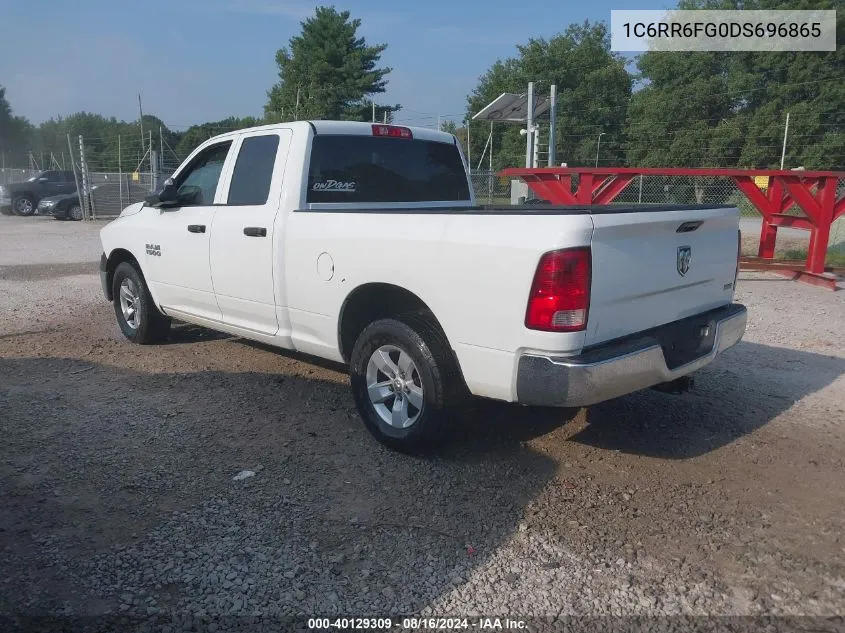 2013 Ram 1500 Tradesman VIN: 1C6RR6FG0DS696865 Lot: 40129309