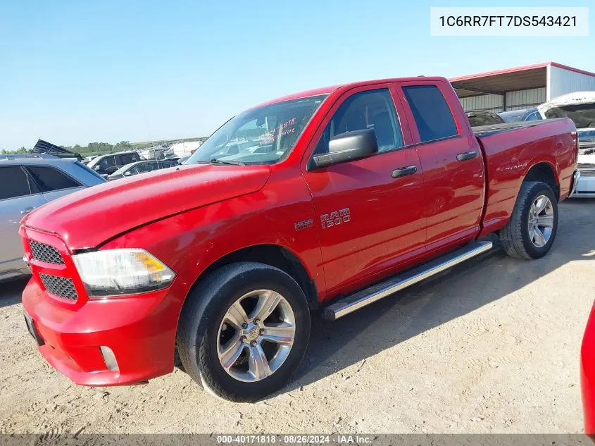 2013 Ram 1500 Express VIN: 1C6RR7FT7DS543421 Lot: 40171818