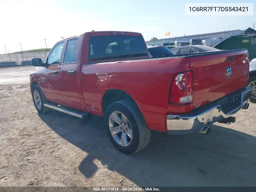 2013 Ram 1500 Express VIN: 1C6RR7FT7DS543421 Lot: 40171818