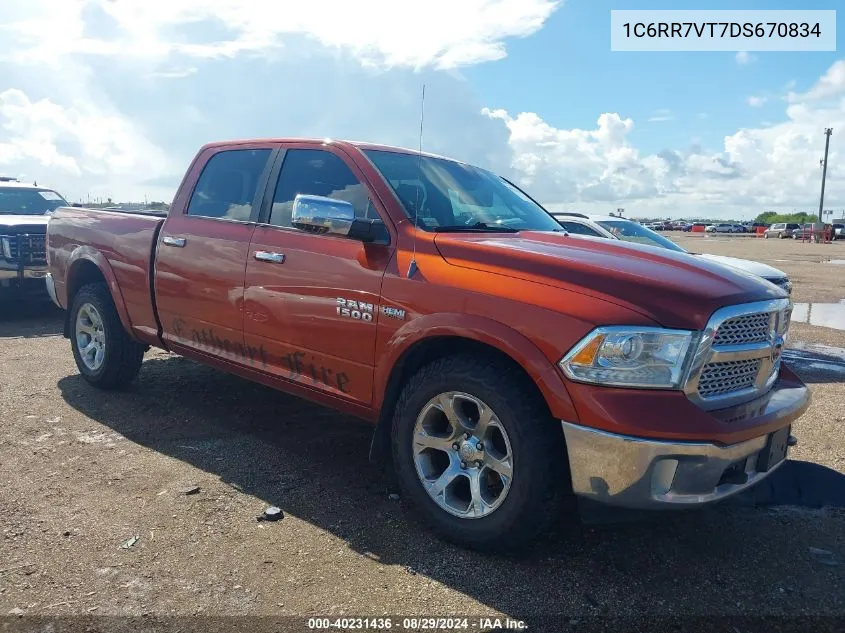 2013 Ram 1500 Laramie VIN: 1C6RR7VT7DS670834 Lot: 40420191