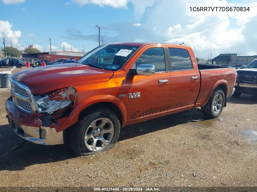 2013 Ram 1500 Laramie VIN: 1C6RR7VT7DS670834 Lot: 40420191