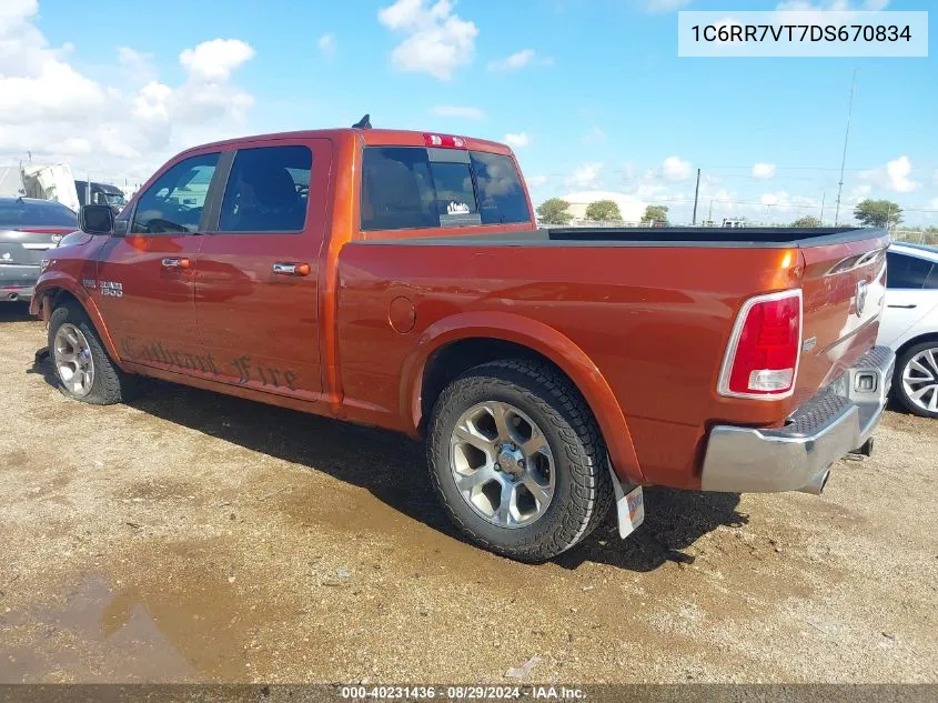 2013 Ram 1500 Laramie VIN: 1C6RR7VT7DS670834 Lot: 40420191